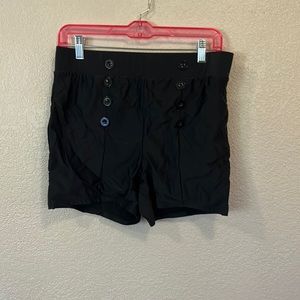 Torrid Black Retro Chic High-Waisted Swim Bottoms (Tori’s Size 0/US size L/12)